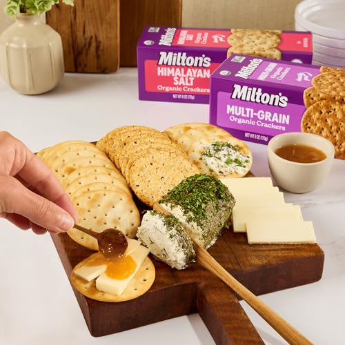 Milton's Organic Crackers, Himalayan Salt - Certified Organic, Non-GMO Project Verified, Kosher, Made With Real Pink Himalayan Salt, Great for Charcuterie Boards - 6 Oz - image 4