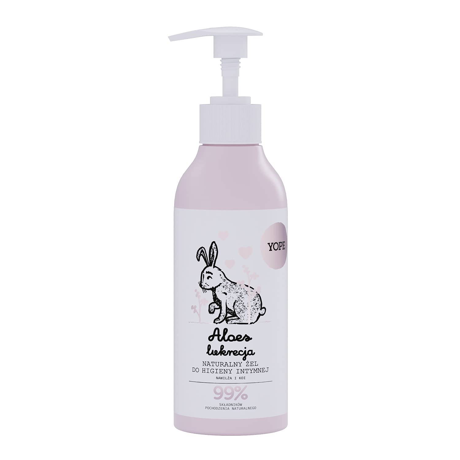 YOPE Natural Intimate Gel wash Aloe and Licorice | LACTIC Acid | PANTHENOL | Gentle |99% Ingredients of Natural Origin | 300ml