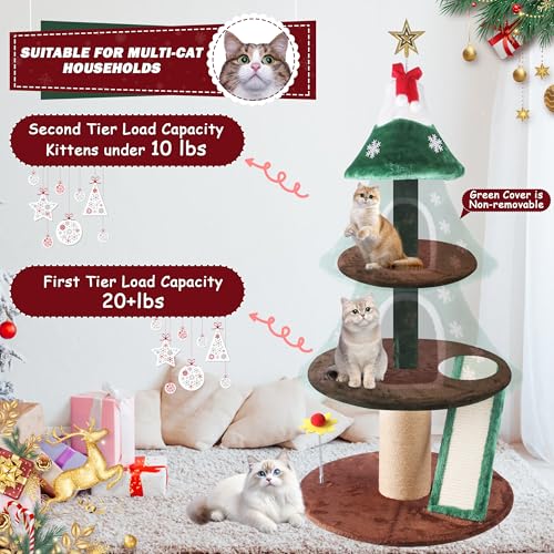Árbol de Navidad para Gatos 53" con Condos y Rascadores miniatura 6