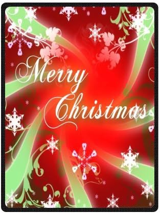 Fashion Merry Christmas and a Happy New Year Custom Blanket 58" x 80"(Large)