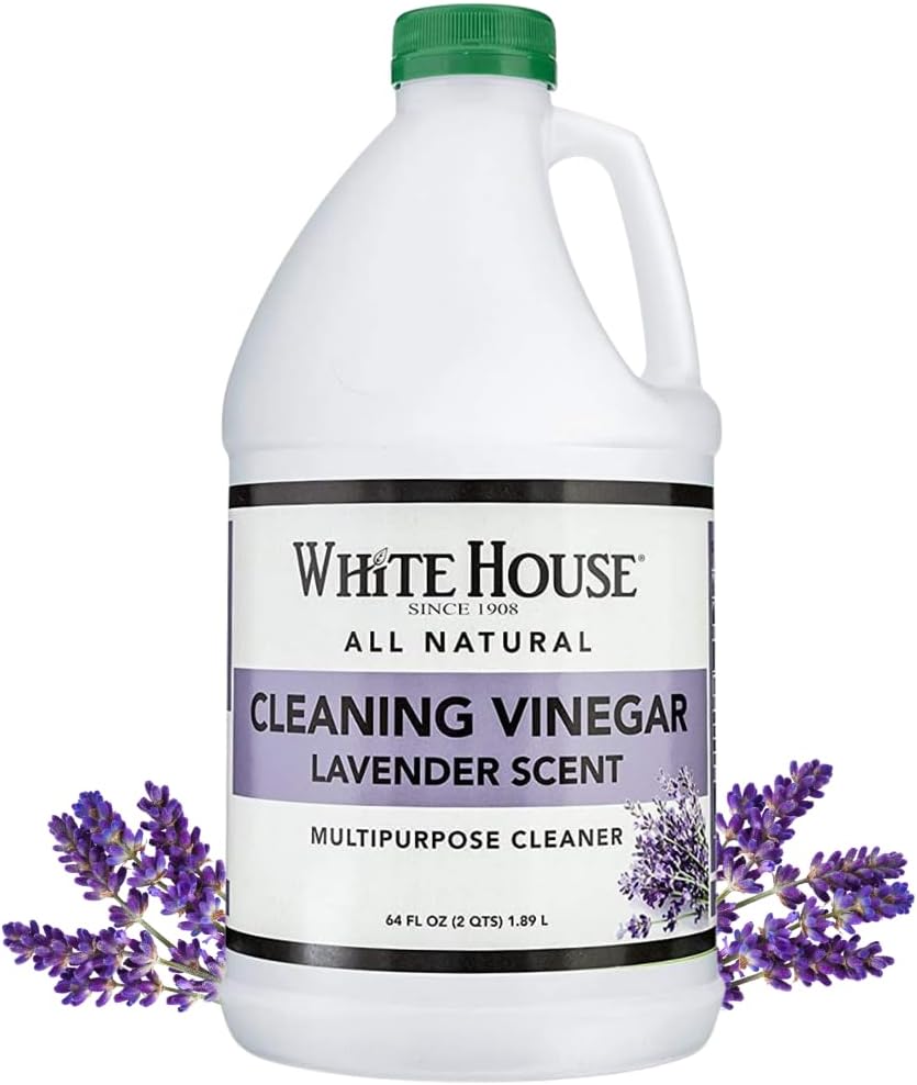 White House Cleaning Vinegar, Natural, Safe Multi-Purpose Home Cleaner (64 Fl Oz (Pack of 1), Lavender)