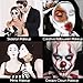 CCBeauty White Black Face Body Paint Stick, Oil Based Cream Blendable Foundation for Clown Skeleton Vampire Skull Joker Mime Cosplay Special Effects Costume , SFX Makeup For Halloween Party