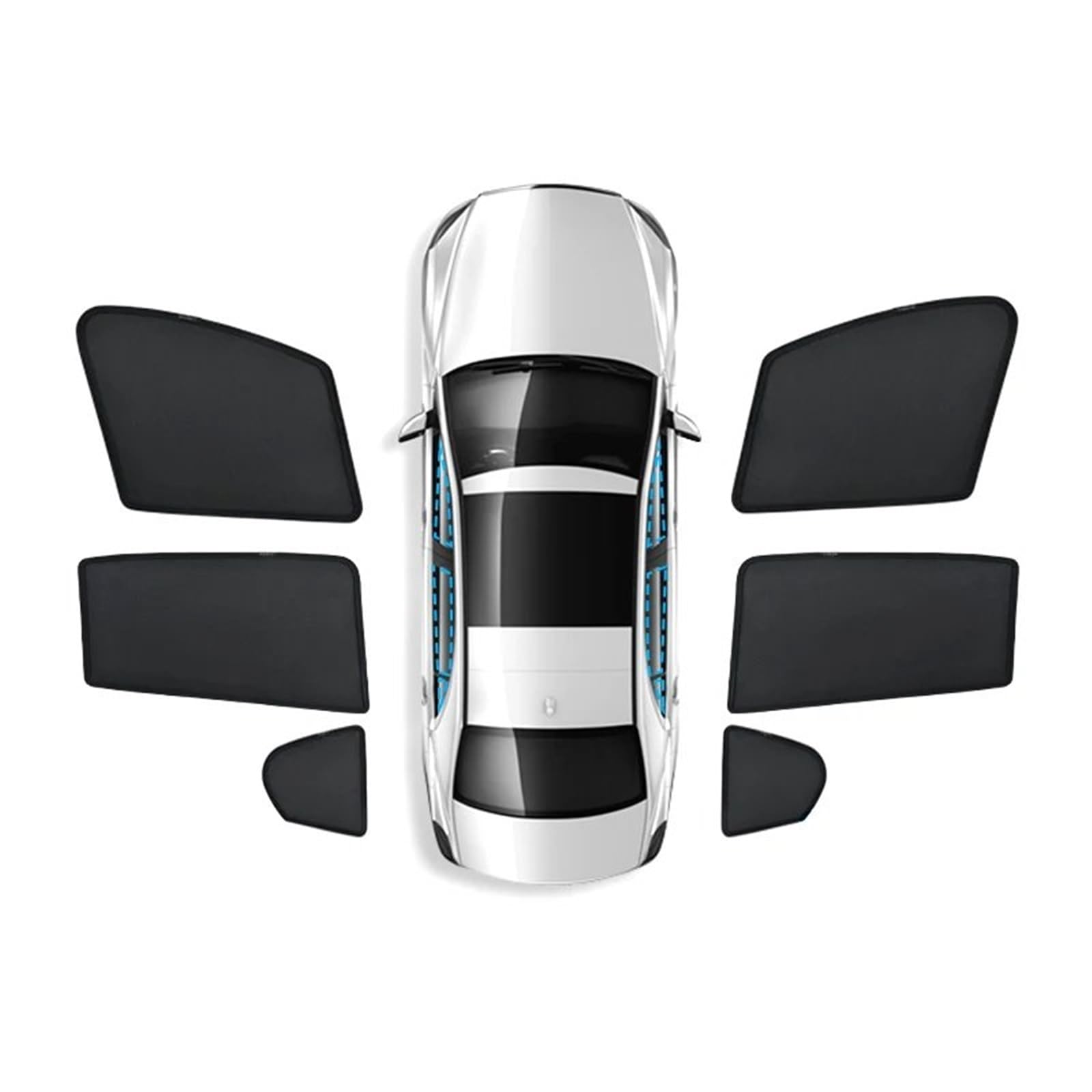 Parasol de Coche para MG para RX5 2023 2024 Parasoles De Ventana Laterales De Coche Cortina De Adsorción Magnética Parasol De Coche Reflejo UV Parasol Ventanilla Coche