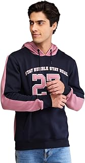 being human Navy Blue Mens Regular Hoody-picture-13