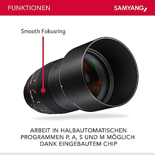 Samyang 7492 135mm F2.0 für Nikon F – Vollformat und APS-C Teleobjektiv Festbrennweite für Nikon F Kameras, manueller Fokus, für Nikon D6, D5, D780, D850, D3500, D5600, D7500, D500 – Bild 4