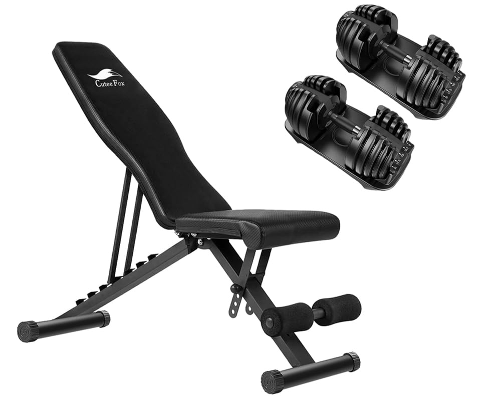 Amazon | 商品 トレーニングベンチ＋可変式 ダンベル 24kgkg 