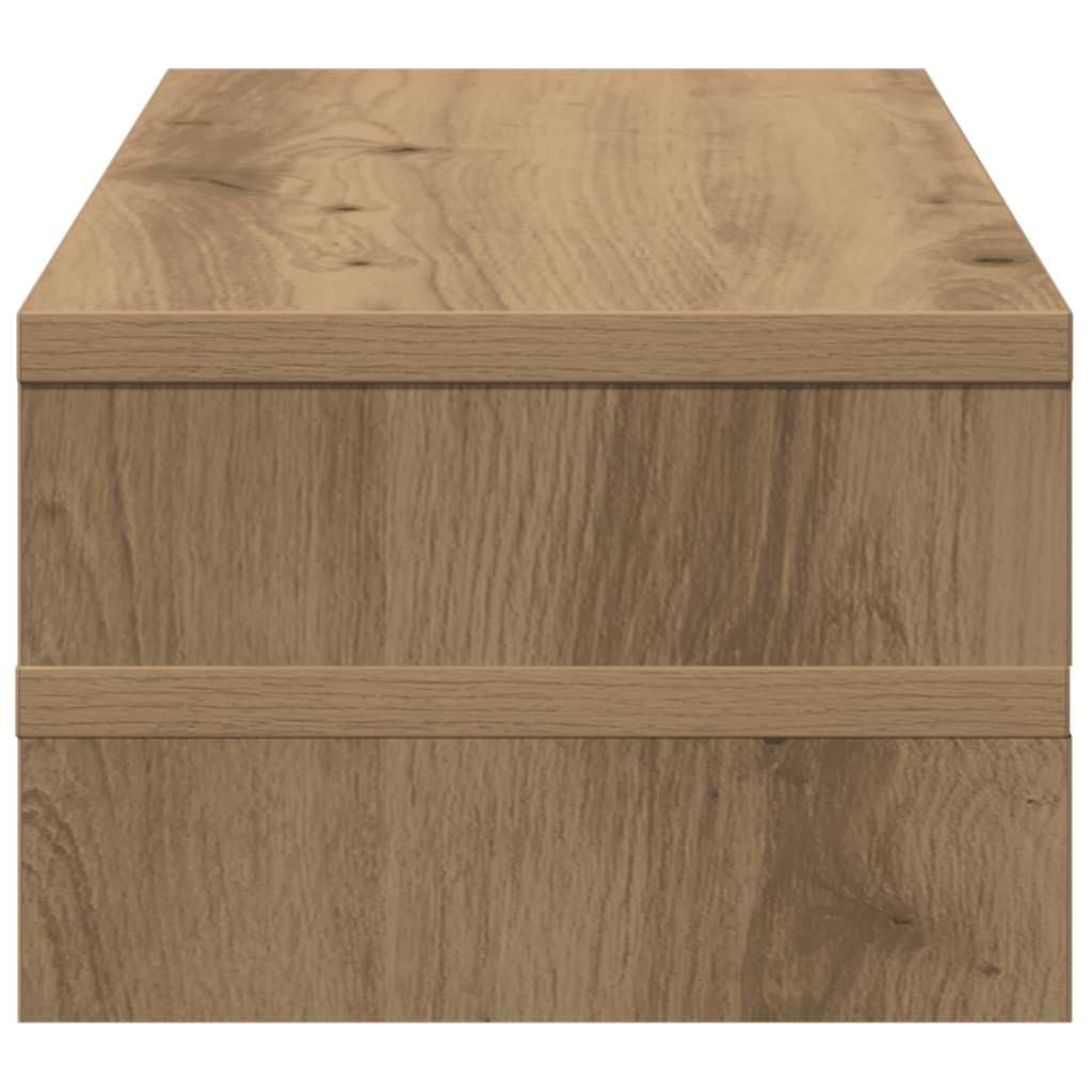 vidaXL Support de moniteur chêne artisanal 54x22x15 cm bois ingénierie