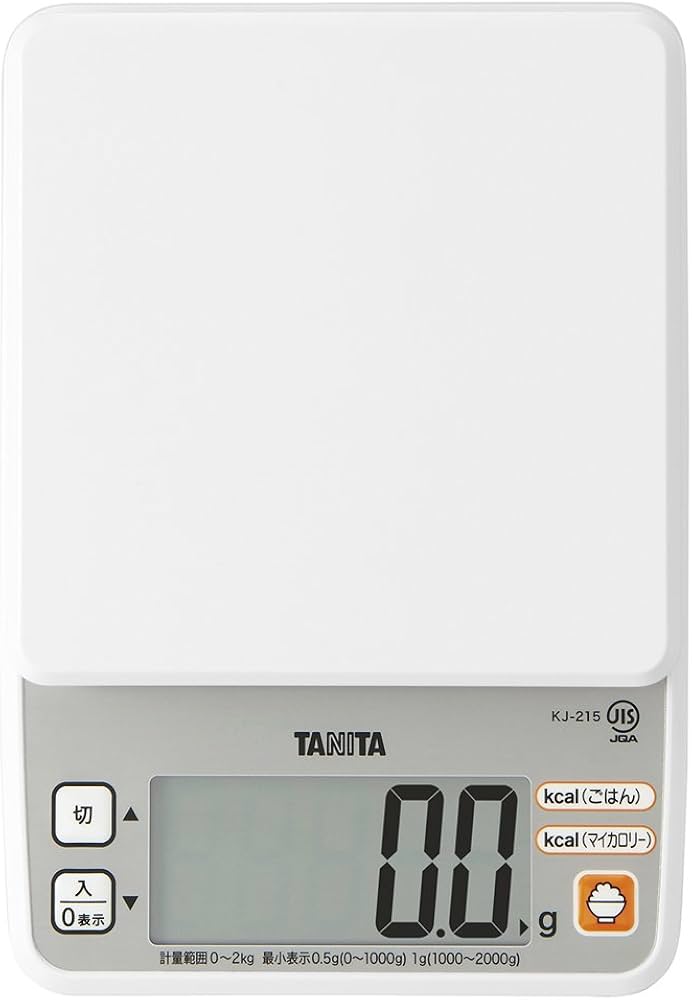 タニタ キッチン スケール Tanita KJ-215 2019年製 Amazon.com: Tanita KJ-215 WH Cooking Scale, Can Measure Calories