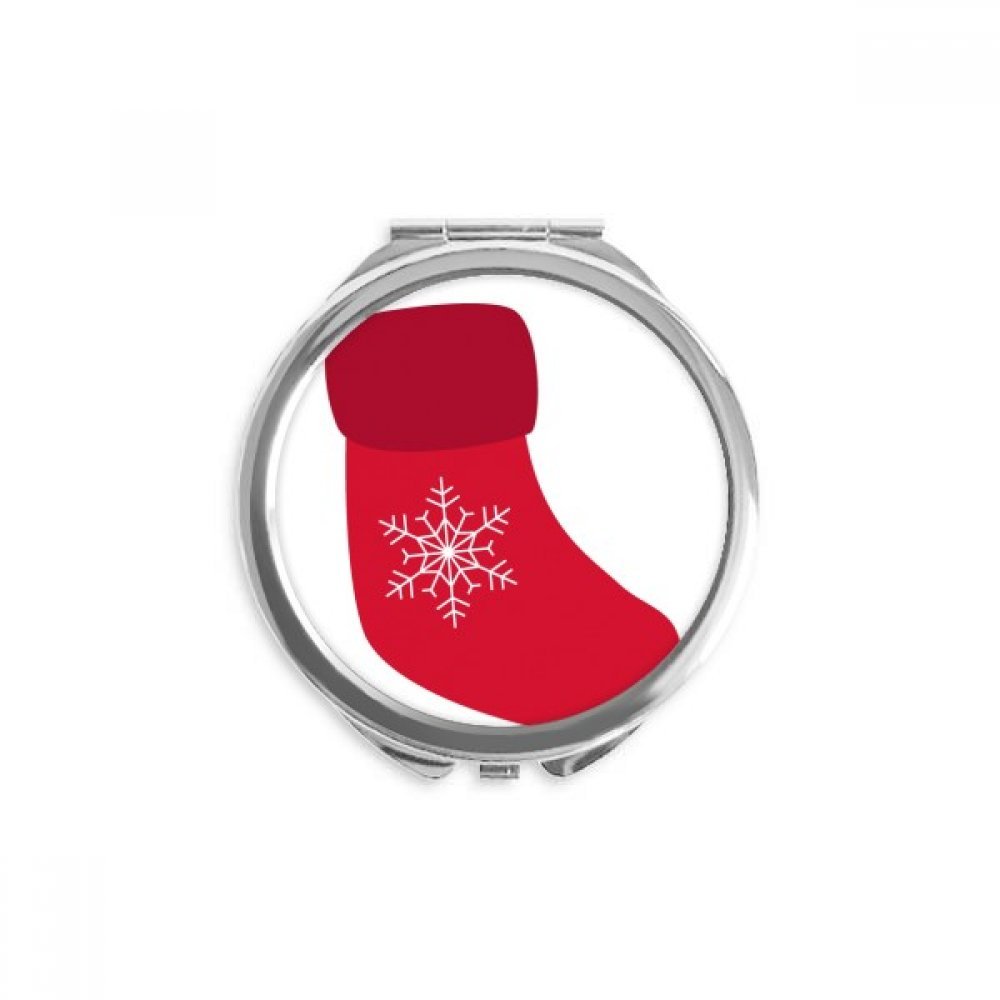 Miroir flocon de neige de noël rouge accessoire cosmétique compact multicolore - 5