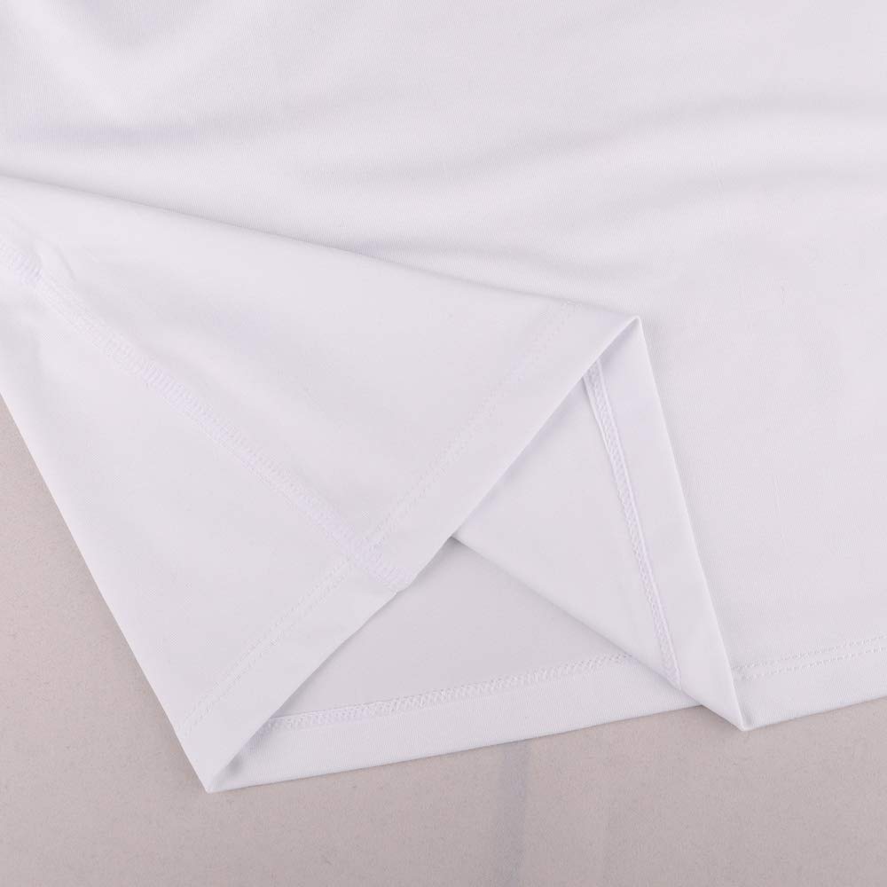 Muscle Alive Uomo Magro Stretto Compressione Livello Base Manica Corta Maglietta Bodybuilding Top Poliestere e Spandex