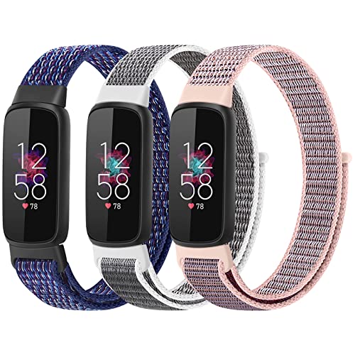 PBFairyy �i�C�����o���h Fitbit Luxe�Ή� ���߉\�ȒʋC�����n �X�|�[�c�X�g���b�v �\�t�g�����p�\�����[�v���X�g�o���h Fitbit Luxe Fitness Wellness Tracker�p ���f�B�[�X �����Y