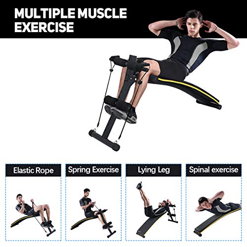 Doufit Adjustable Sit Up Bench for Workout, WB-03 Abs Multi-Function Training Bench for Home Gym, Abdominal Workout Bench with 3 Adjustable Height Settings