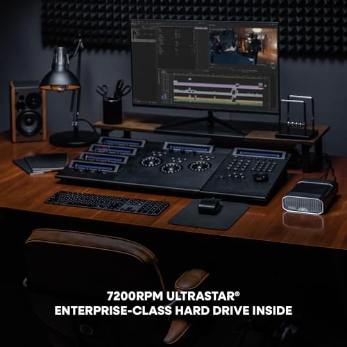 Image of G-DRIVE 12TB Project, High-Capacity Hard Drive, Thunderbolt 3, USB (10Gbps), 7200RPM Ultrastar Hard Drive, Up to 250MB /s Read - SDPHG1H-012T