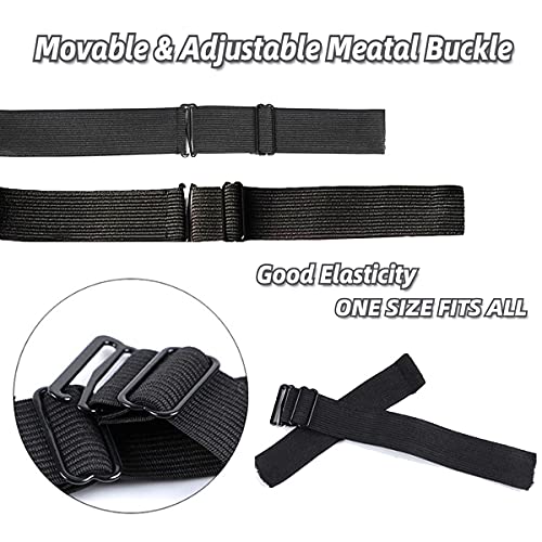 image for SeaCea 10 PCS Elastic Bands for Wigs, Adjustable No-Slip Straps for Wi