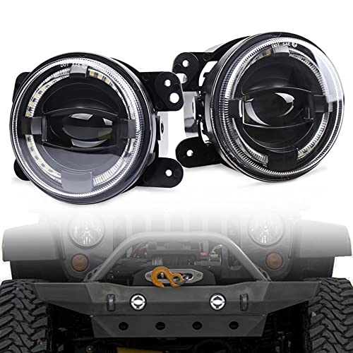 Phares antibrouillard LED 4 pouces pour résoudre le manque de visibilité sur Jeep JK