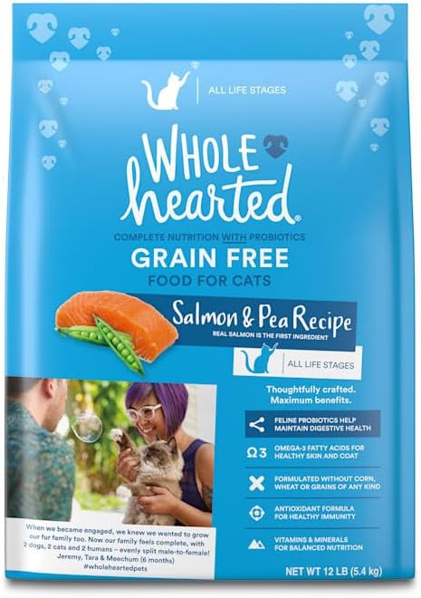 WholeHearted Grain Free Salmon Formula Dry Cat Food 12 lbs.