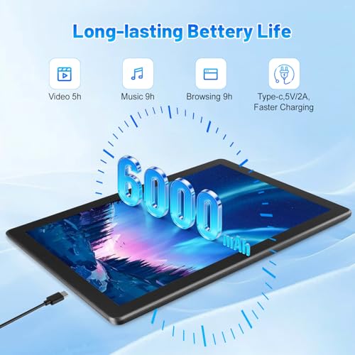 Tablet Android 16 de 10 pulgadas con memoria expandible de 1TB TF 5
