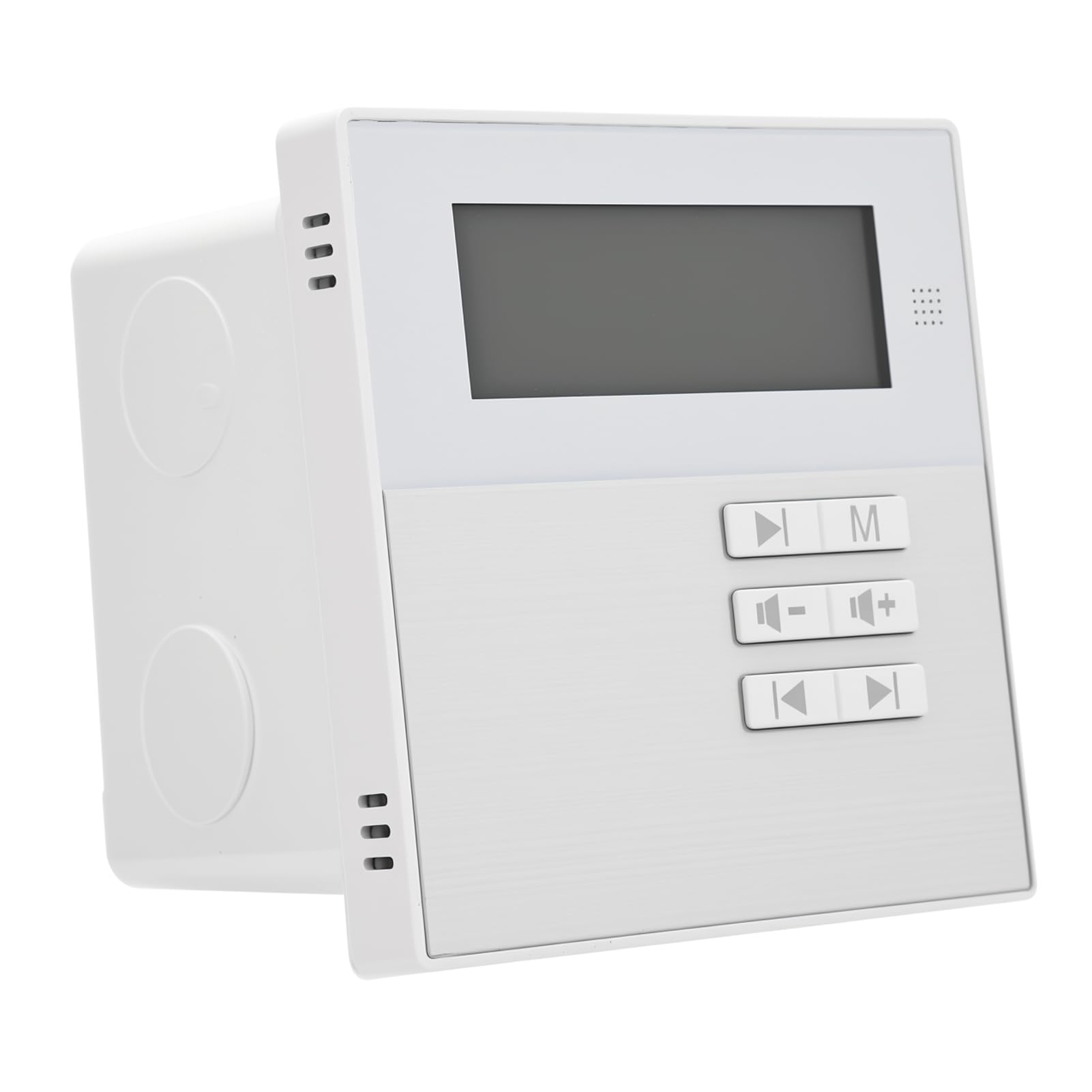 Goshyda Amplificador de Música de Montaje en Pared Bluetooth 5.3: 40 Vatios, Soporte Multiformato, Diseño que Ahorra Espacio con Control Remoto Inalámbrico para Cafetería y Uso Doméstico