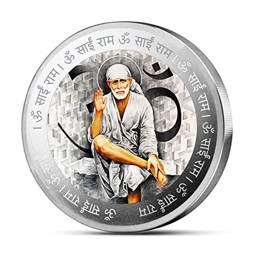 MOHUR Sai Baba 20 Gm Coloured (999) Pure Silver Coin (B08259YM9M) Amazon Price History, Amazon Price Tracker