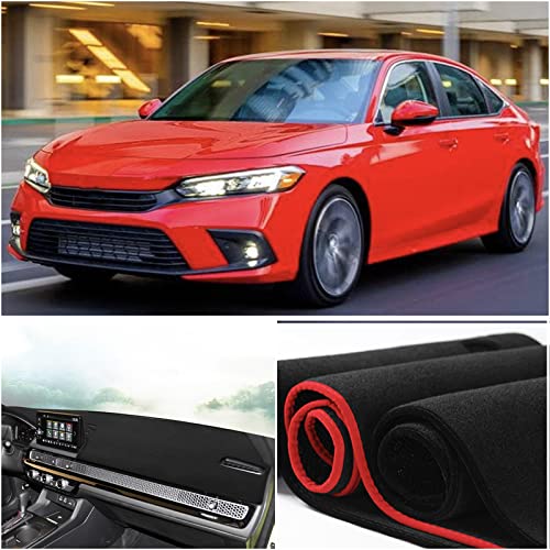 Keegtbox Dash Mat Cover Custom Interior Center Console Compatible With Honda Civic Sedan 2022 2023 Dashboard Mat Covers Accessories #TOP4