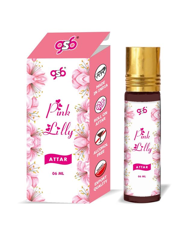 GSB Pink Lily Pure Natural Attar/Itra/Perfume Roll On | Alcohol Free | Long Lasting | Undiluted | Unisex | 6 ml-picture-12