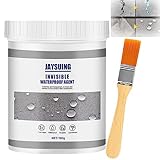 Invisible Waterproof Agent, 100/300g Super Strong Sealant Invisible Waterproof Anti-Leakage Agent, Bathroom Transparent Waterproof Glue, for Cracks Roofs, Bathroom, Exterior Wall (1Pcs*100g)