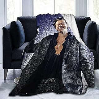 Harry_Styles Blanket Ultra-Soft Micro Fleece Blanket Soft and Warm Digital Printed Blanket Flannel Throw Blanket Rapper Blanket for Children/Adults 50x40 inch,Multicolor