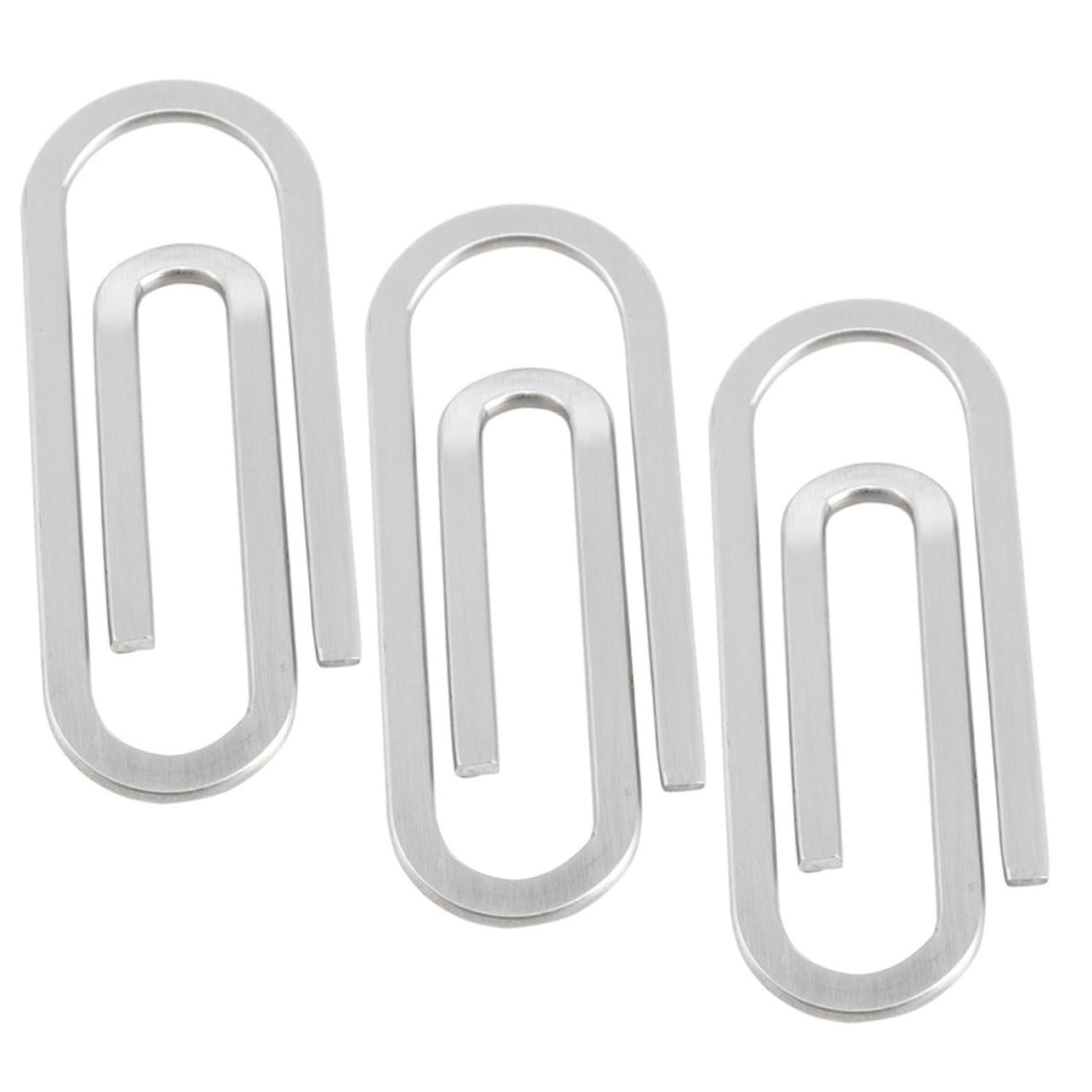DOITOOL 5 Set Fermacarte Inossidabile Clip Per Documenti E Fermasoldi Pratici E Resistenti Per Ufficio E Casa 3 Pezzi * 5