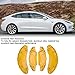 JOROBURO 4PCS Car Caliper Cover, Protector Cover Brake Caliper Cover Kit, Aluminium Alloy Disc Brake Caliper Guard Replacement Accessories for Model 3 18in 19 in Wheels Hub(Yellow)