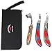 CHALLENGER Horse Farrier Tool 3-Piece Horse Equine Farrier Hoof Grooming Shoe Care Tool Kit w/Carry Bag 984142