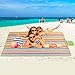 FashionLive Beach Blanket Extra Large Picnic Blanket Outdoor Blanket Waterproof Sand Free Oversized Camping Mat Foldable Portable Handy Tote for Travel Sports Home Yoga Park Grass Lawn, 79