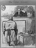 HistoricalFindings Photo: The Death Sentence,Political Cartoon,1917,Woodrow Wilson,Judge,Kaiser Wilhelm