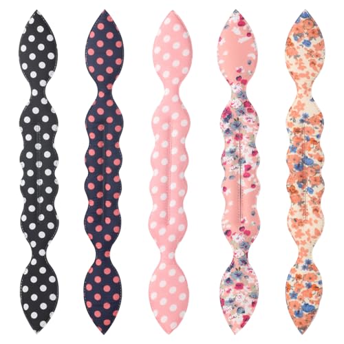 SYEYCW 5 Pièces Accessoire Chignon, Chignon Magique, French Curler Polka Dot Beamer, Outil de Tissage Français, Réutilisable Lazy Curler, Accessoire de Coiffure...
