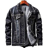 【Bequeme Passform】: Diese klassische Jeansjacke mit entspannter Passform wurde mit Blick auf Komfort hergestellt und kann an kühlen Tagen allein oder gestapelt getragen werden. Durch den Rumpfraum werden Sie keine Bewegungseinschränkung spüren.