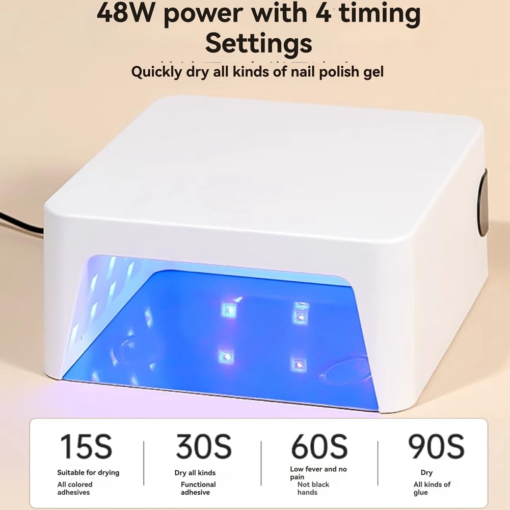 Lámpara de Secado Rápido para Hornear Esmalte de Uñas, Iluminación LED, Secador de Uñas de Gel, Enchufe de la UE