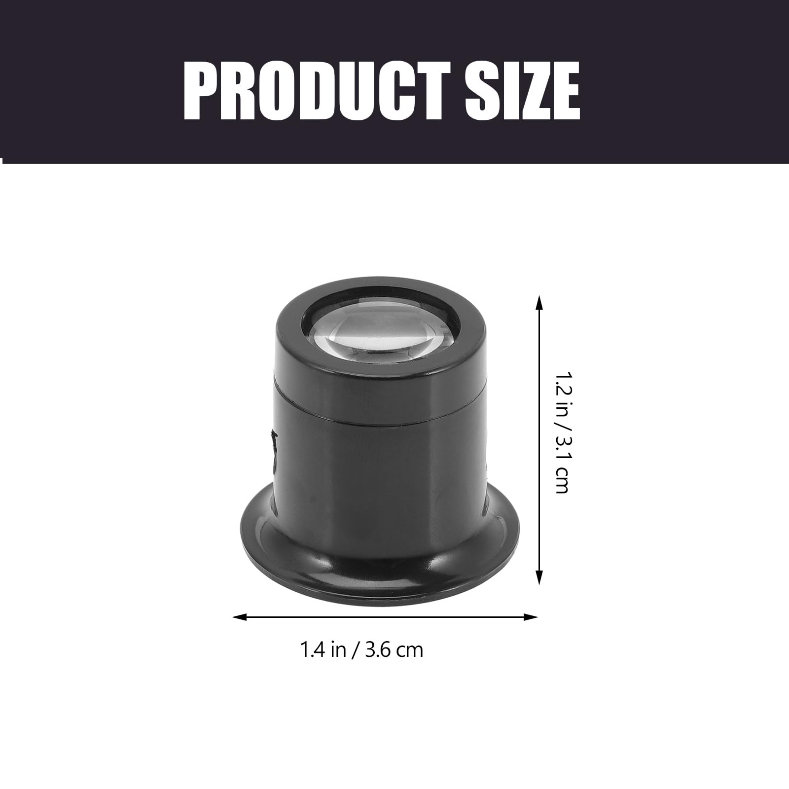 Hemobllo 10X Watch Repair Magnifier Loupe Head-Mounted Magnifying Glass for Jewelry Identification and Watchmaker Inspection