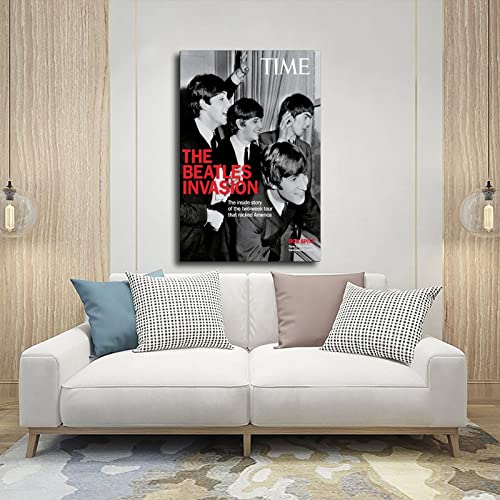 Poster sur toile The Beatles Invasion – Décoration de chambre à coucher – Paysage sportif – Décoration de bureau – Cadre… - Les Beatles, Paul McCartney, John Lennon, RIngo Starr, George Harrison Poster sur toile The Beatles Invasion - Décoration de chambre à coucher - Paysage sportif - Décoration de bureau - Cadre… – Image 6