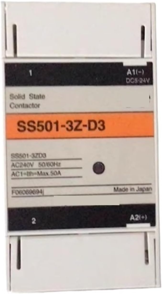 Solid State Relay SS501-3Z-D3 50A Relay Power Module Solid State Contactor for Industry, Factories, Etc