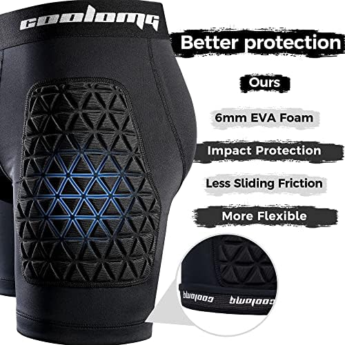 COOLOMG Boys Padded Compression Shorts with Groin Cup Youth Athletic Protector Shorts for Baseball,Hockey,Lacrosse 4 51jmgi8O eL. AC