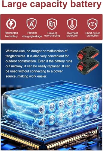 Cordless Reciprocating Saw with Dual Batteries
