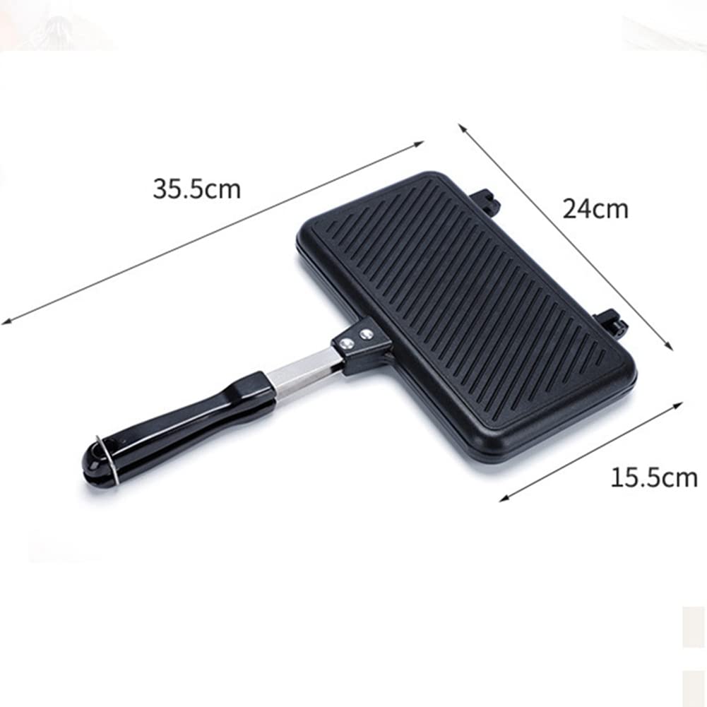 Máquina antiadherente a gas para tostadas de pan, máquina de desayuno, panqueques, hornear, barbacoa, molde para horno