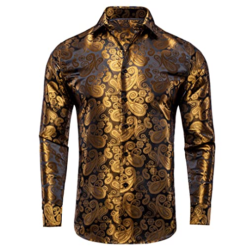 Chemise en soie jacquard Suwequest Cy-1606 pour mariages et soirées habillées homme M