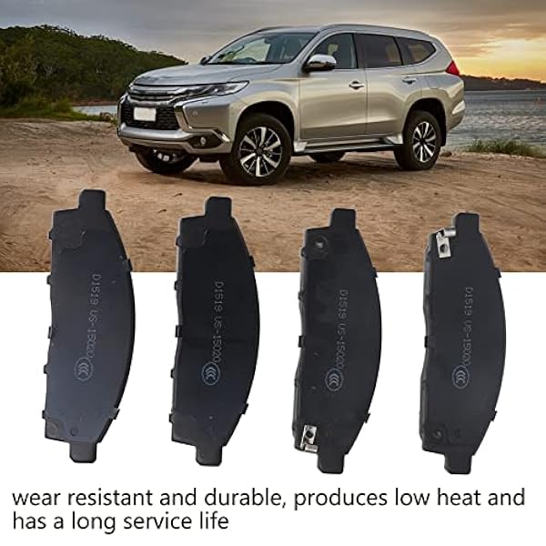 4 pastiglie freno, 4605A198 Pastiglie freno a disco Parti frenanti per auto in ceramica in acciaio inossidabile 4605A284 Sostituzione per pickup L200