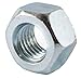 1 3/8-6 A563 Grade A Heavy Hex Nut Zinc Plated (10)
