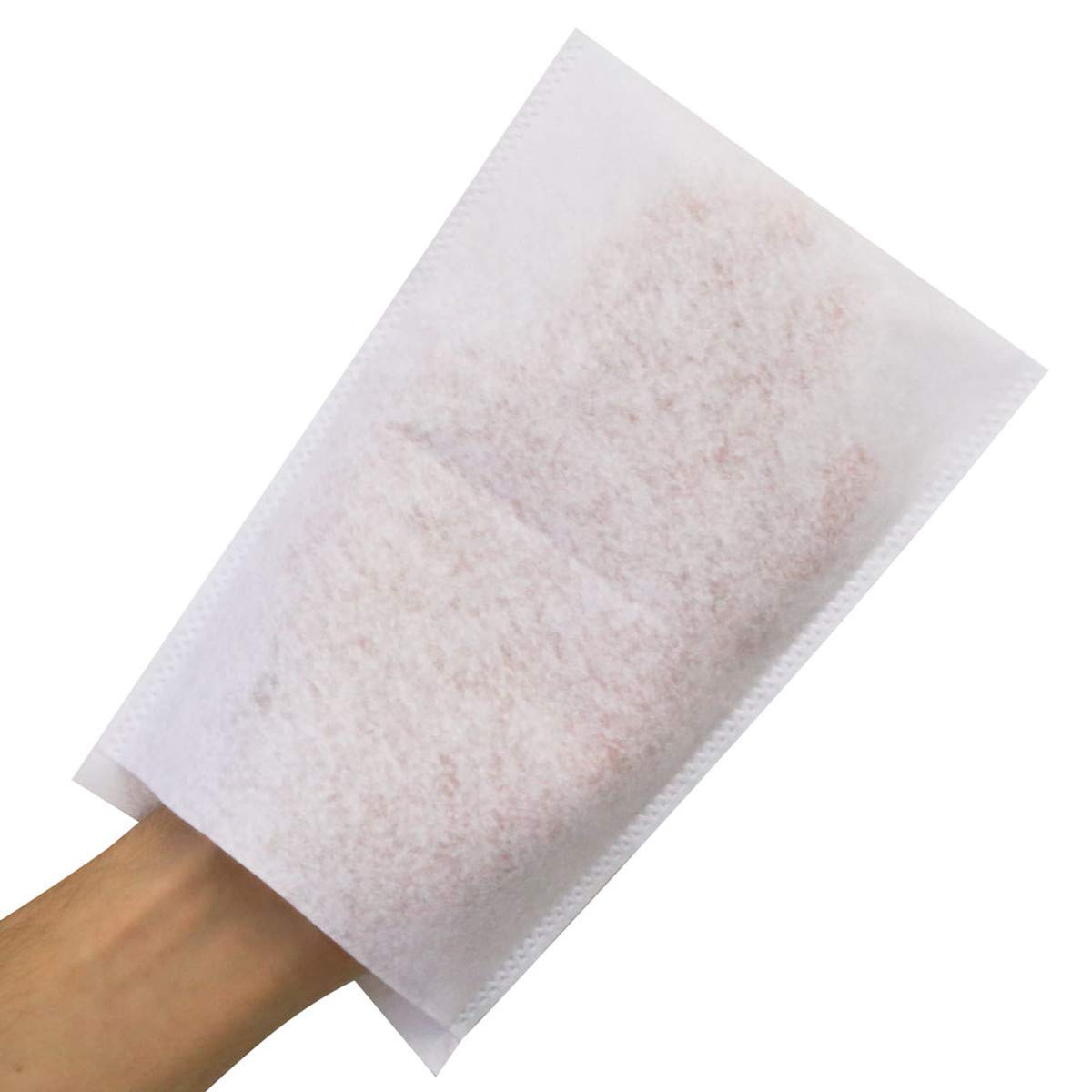 Einmal-Waschhandschuhe, Premium-Einwegwaschlappen, Viskos - Waschlappen, saugstark, weiß, rubbelfest