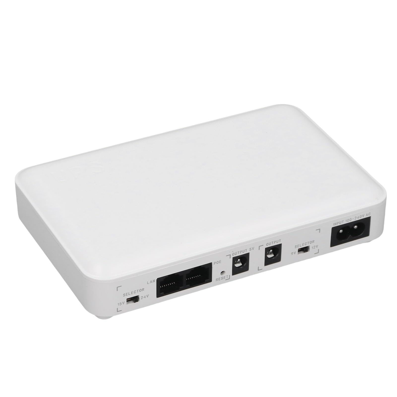 8000mah Mini UPS Battery Backup, 5V 9V 12V POE 15V 24V Sortie pour Moderne du Routeur, Alimentation de Sauvegarde avec Indicateur pour Routeur, Modem, Tablette, Téléphone
