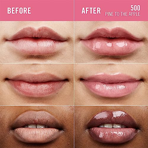 Rimmel Thrillseeker Glassy Gloss 500 Pine to the Apple, Hydrating Shine, Hyaluronic Acid, Anti-Oxidant Complex, Non-Sticky - Image 3