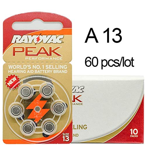 Buy Business To Customer 60 Pieces Rayovac Peak Zinc Air Hearing Aid