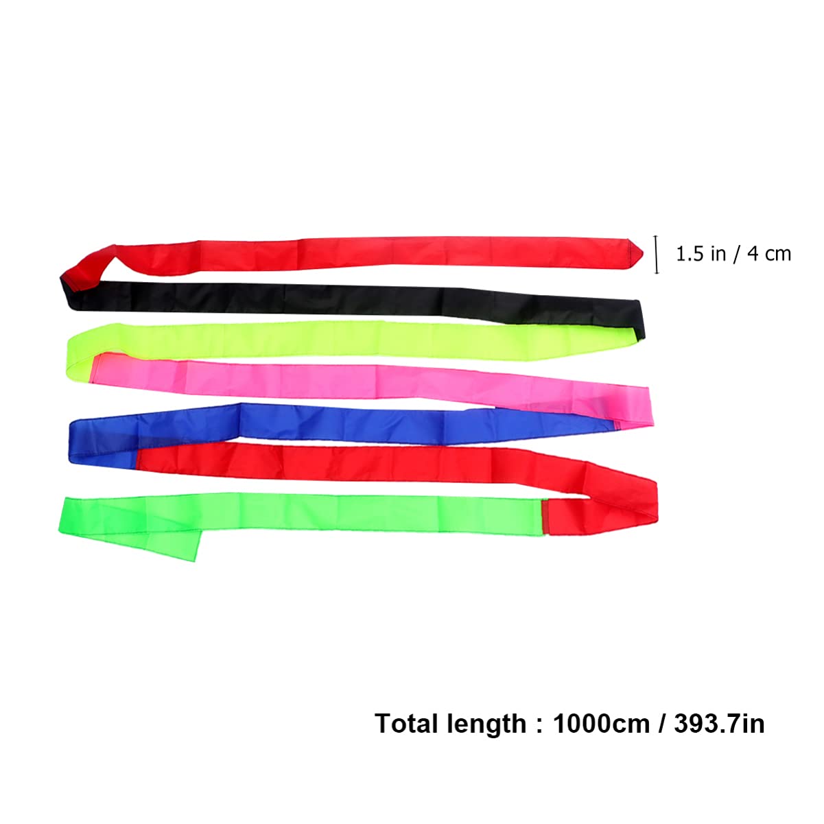 HANABASS 10M Colorful Streamer Kite Tail Flat Ribbon for Outdoor Kite Accessories Enhances Flight Stability and Movement for Stunt Kites Trick Kites and More