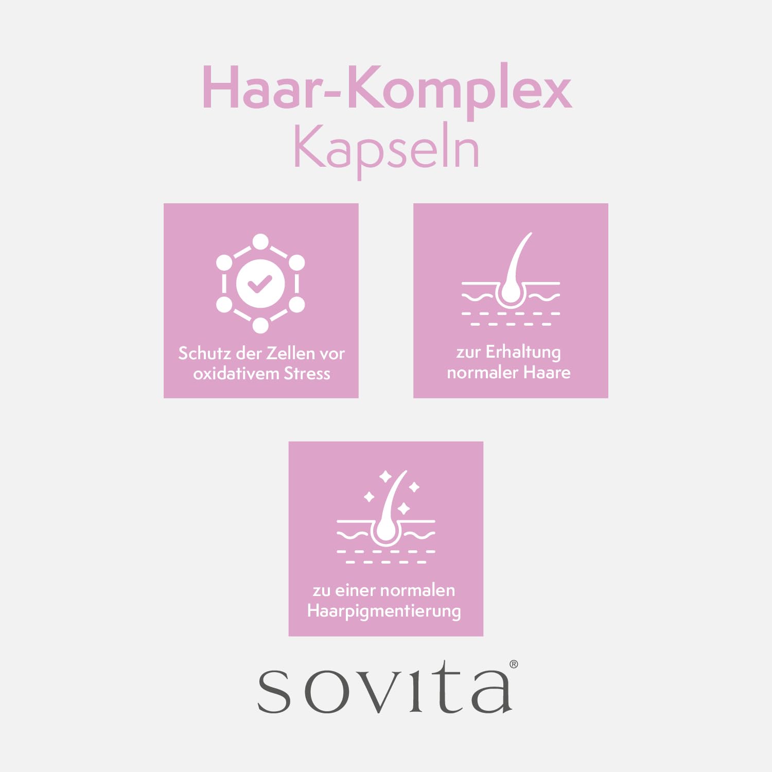 sovita Haar Komplex Kapseln mit Hirseextrakt & Biotin | Mit Kupfer, Selen & Schwarzem Pfeffer zur Unterstützung von Haaren, Haut & Bindegewebe | Nahrungsergänzung | 360 Kapseln